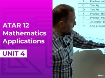 Yr 12 ATAR – Mathematics Applications – Unit 4